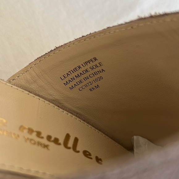 Bettye Muller New York suede platform clogs like new! Size 8.5 - Picture 8 of 10